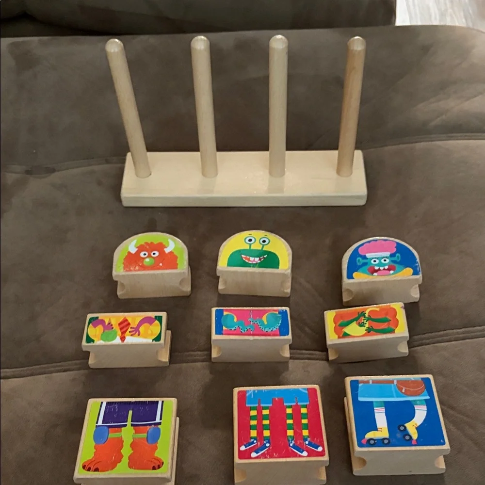 Highlights MIX-and-Match Monster Blocks (Wooden Blocks) Ages 1 And Up